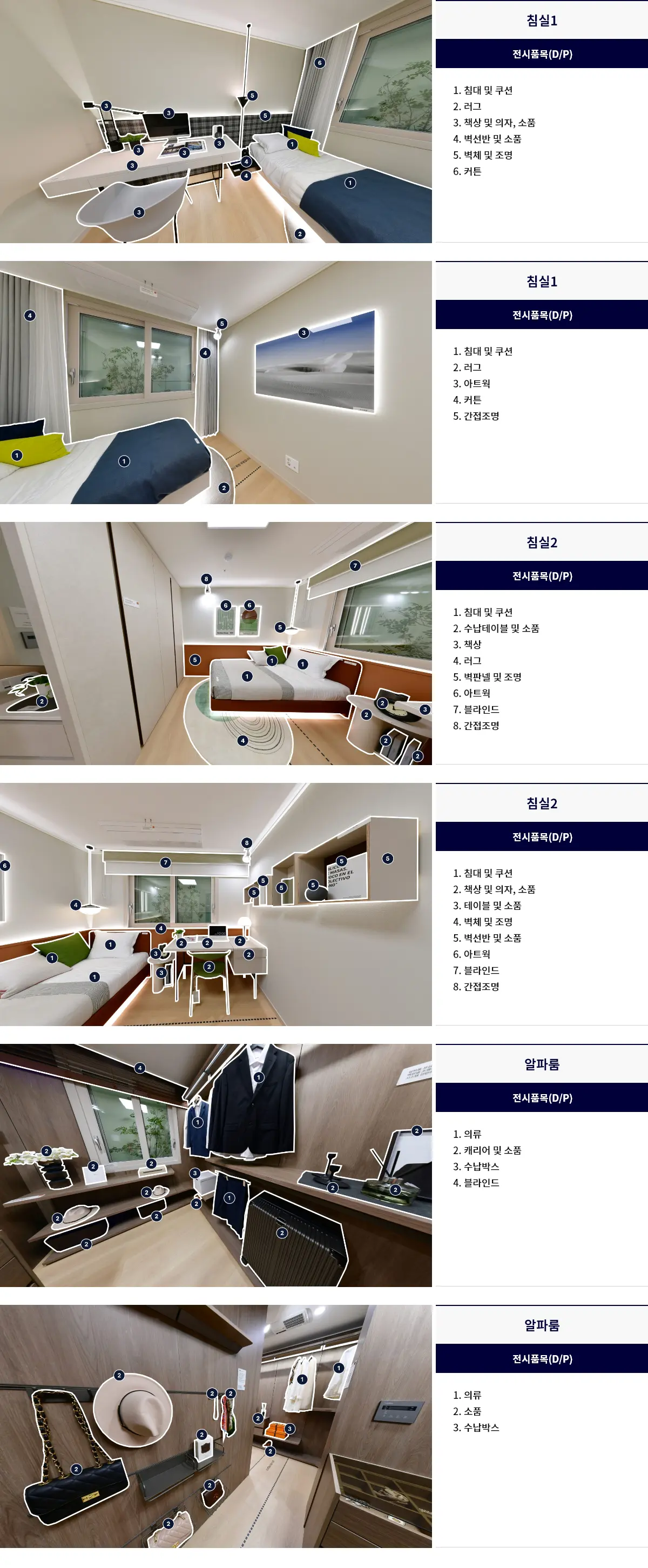 펜트리장 전시품목