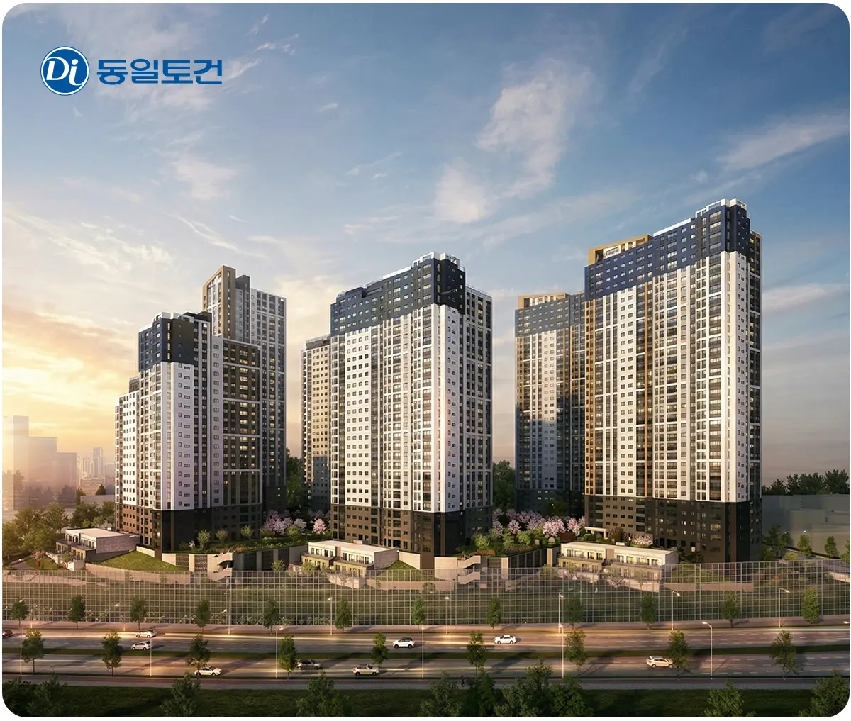 동일하이빌 주출입구 문주디자인