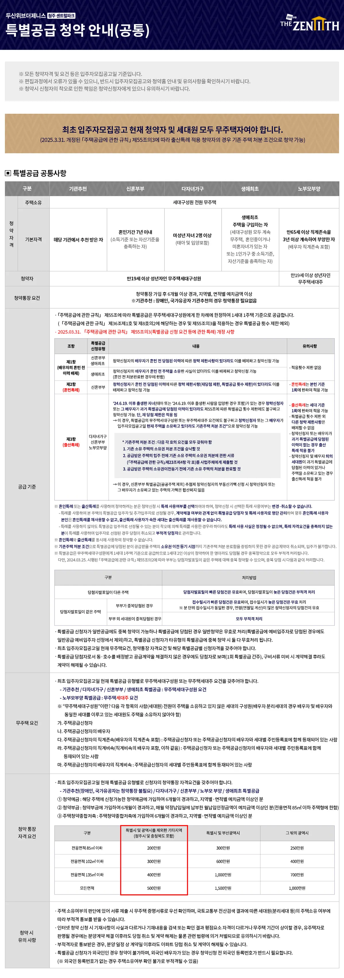 특별공급공통안내문